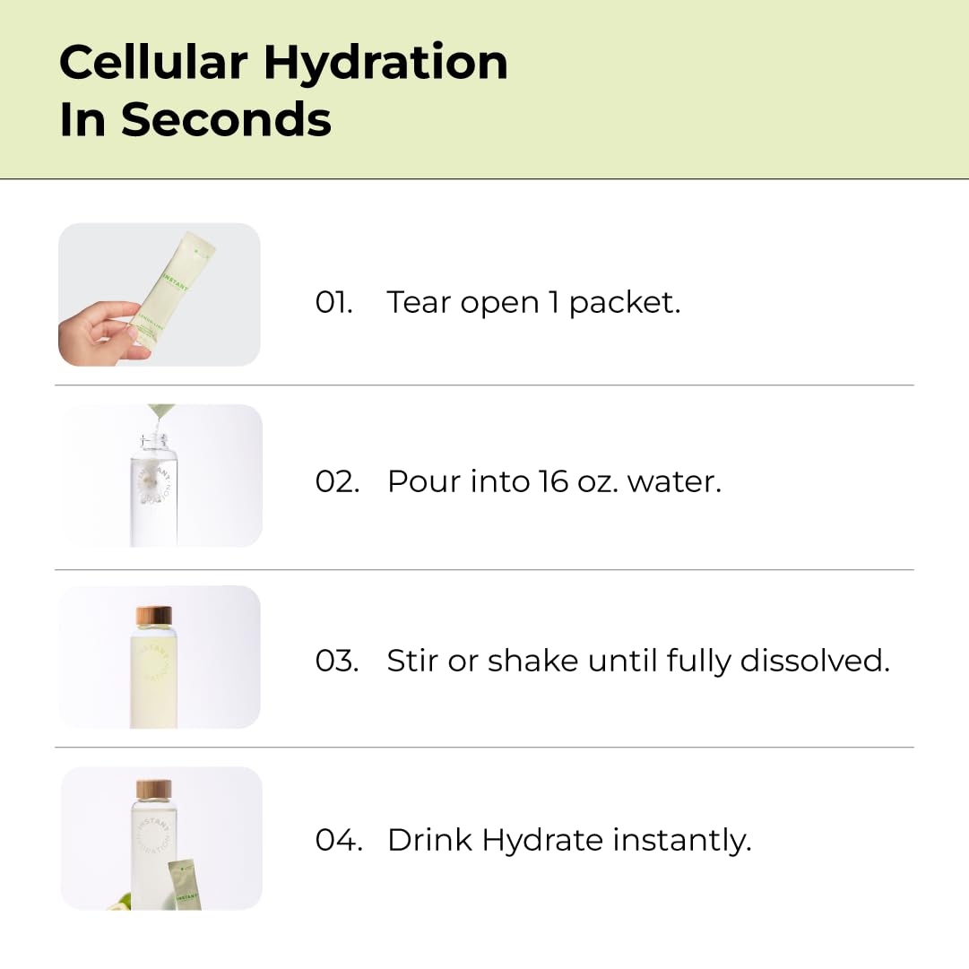 Instant Hydration Electrolytes Powder Packets - Premium NSF Certified - Keto, Vegan, Gluten-Free, Non-GMO - Boost Recovery, Brain Function, Muscle & Tissue Health