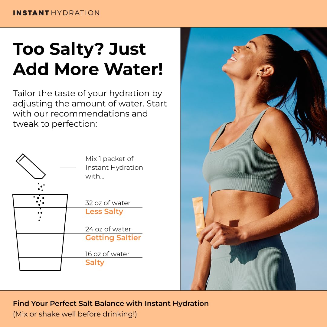 Instant Hydration Electrolytes Powder Packets - Premium NSF Certified - Keto, Vegan, Gluten-Free, Non-GMO - Boost Recovery, Brain Function, Muscle & Tissue Health