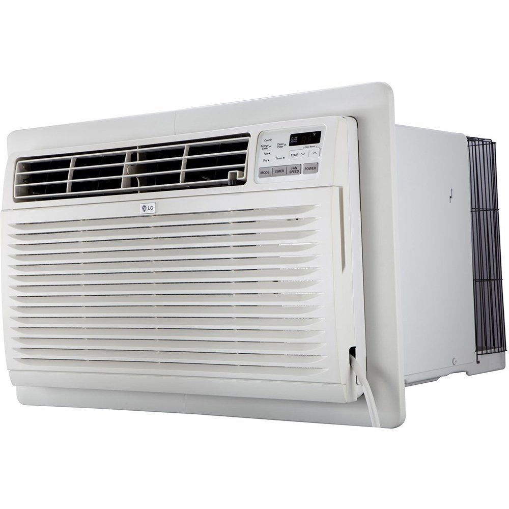 LG 11,800 BTU Through the Wall Air Conditioner, 230/208V, Cools up to 440 Sq. Ft. for Bedroom, Living Room, Apartment, with Remote, 3 Cool & Fan Speeds, Wall AC Unit, White