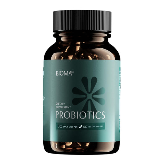 BIOMA Probiotics - Digestive Health Probiotic - Gut Support for Men & Women with Xylooligosaccharides, Tributyrin & Bifidobacterium - Vegan & Gluten Free - 60 Delayed-Release Capsules (30-Day Supply)